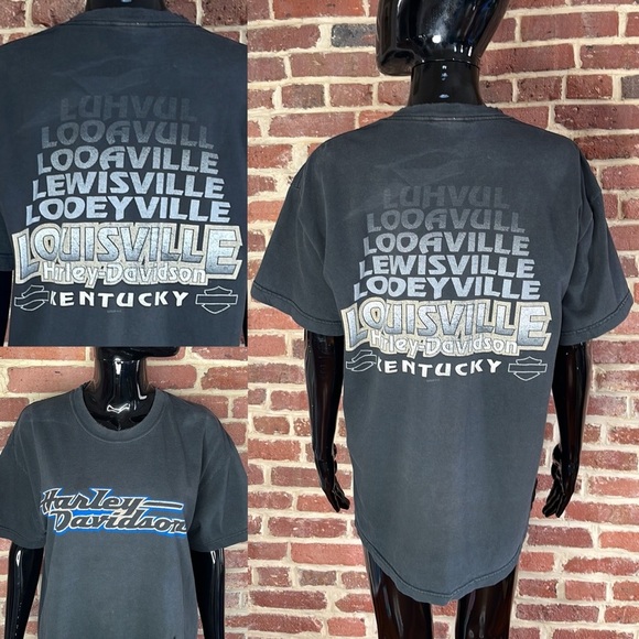 Vintage 2000s Harley-Davidson Louisville Tee in Size Large - Picture 1 of 8